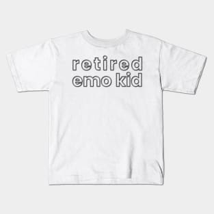 Retired emo (font) Kids T-Shirt